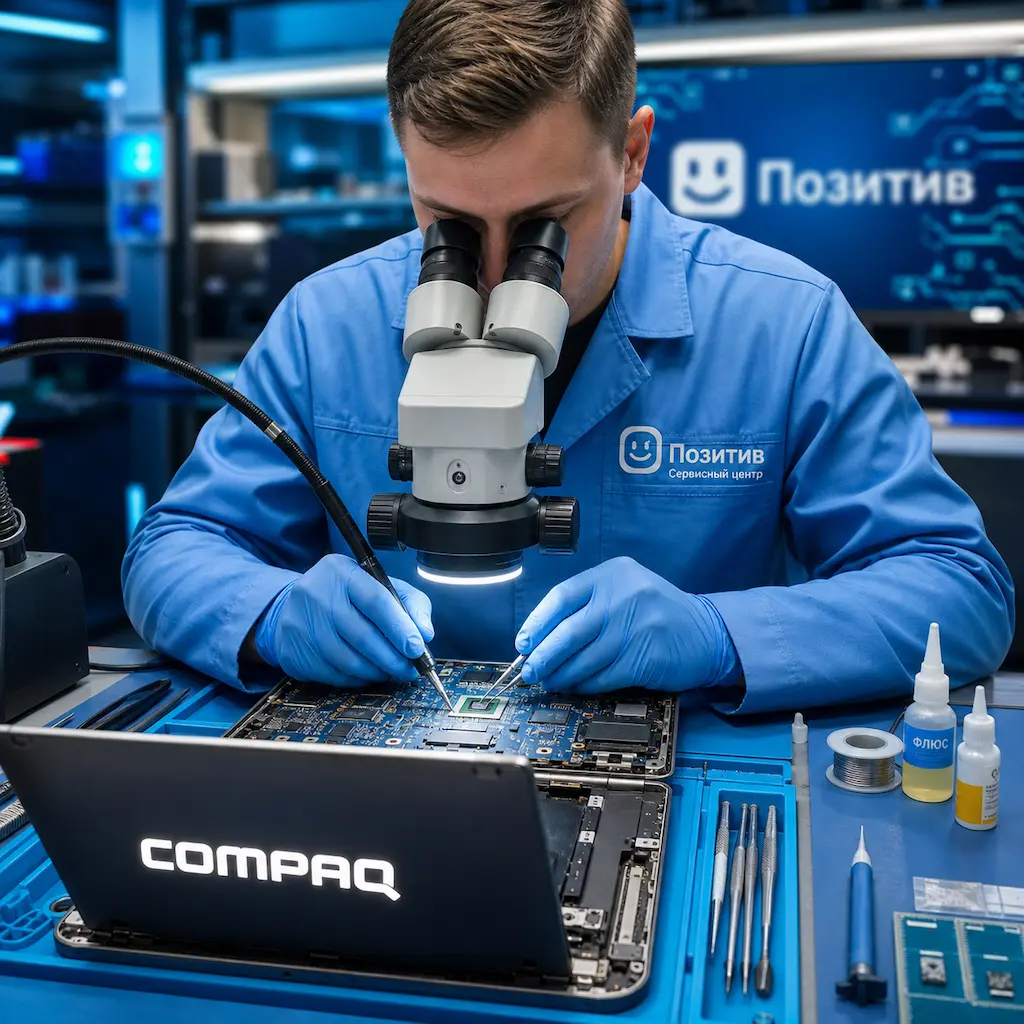 Замена видеокарты ноутбука Compaq в Нижнем Новгороде