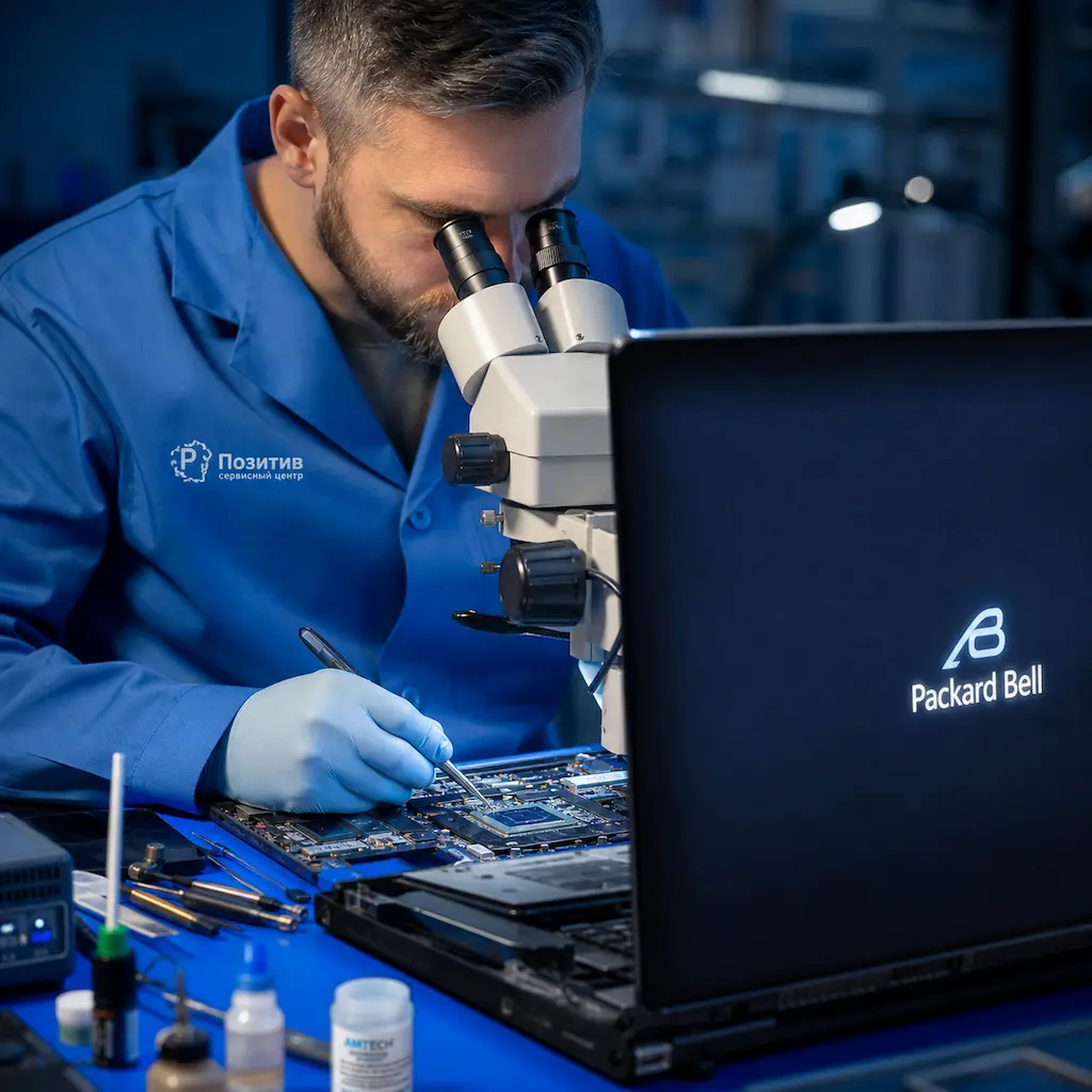 Замена видеокарты ноутбука Packard Bell в Нижнем Новгороде