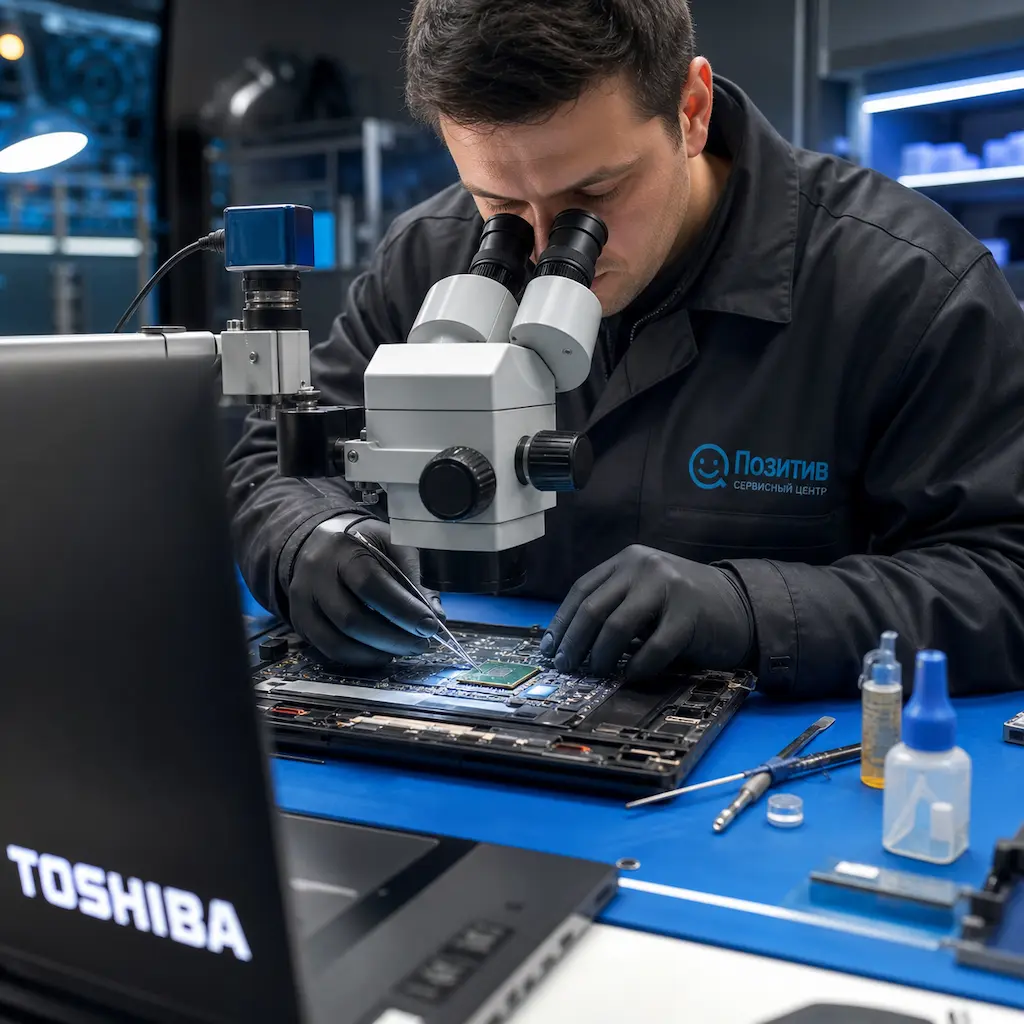 Замена видеокарты ноутбука Toshiba в Нижнем Новгороде