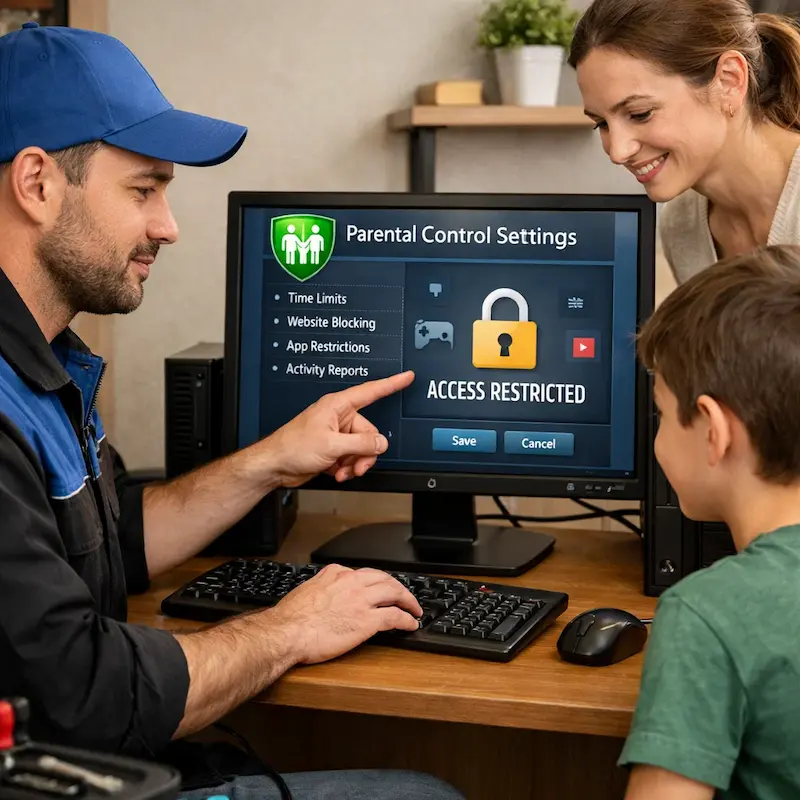 Родительский контроль на компьютере и ноутбуке в Нижнем Новгороде