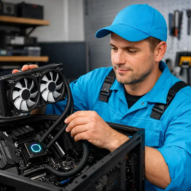 Установка водяного охлаждения на компьютер в Нижнем Новгороде