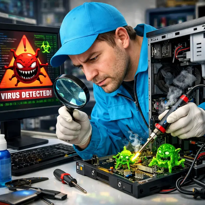 Вылечить компьютерный вирус в Нижнем Новгороде